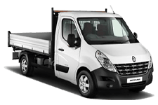 Car Hire Vanhirehayes - White 3.5 Tonne Folkestone Tipper Transit - Van hire Vanhirehayes